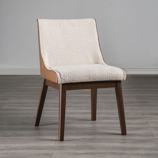 Furniture of America - Viken Side Chair Set of 2 in Walnut/Beige - FM3213WN-SC-2PK View 1