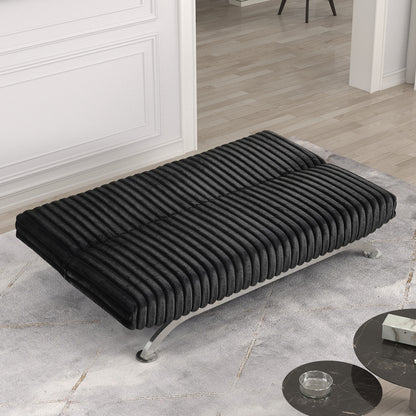 Furniture of America - Villeneuve Futon Sofa Bed in Black - FM2906BK View 2