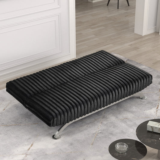 Furniture of America - Villeneuve Futon Sofa Bed in Black - FM2906BK View 2