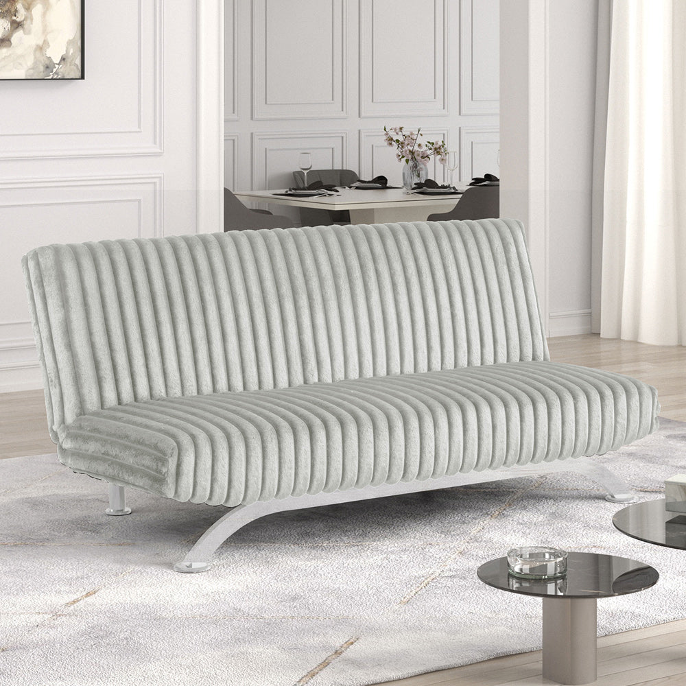 Furniture of America - Villeneuve Futon Sofa Bed in Light Gray - FM2906LG View 1