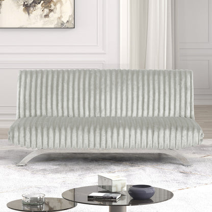 Furniture of America - Villeneuve Futon Sofa Bed in Light Gray - FM2906LG View 3