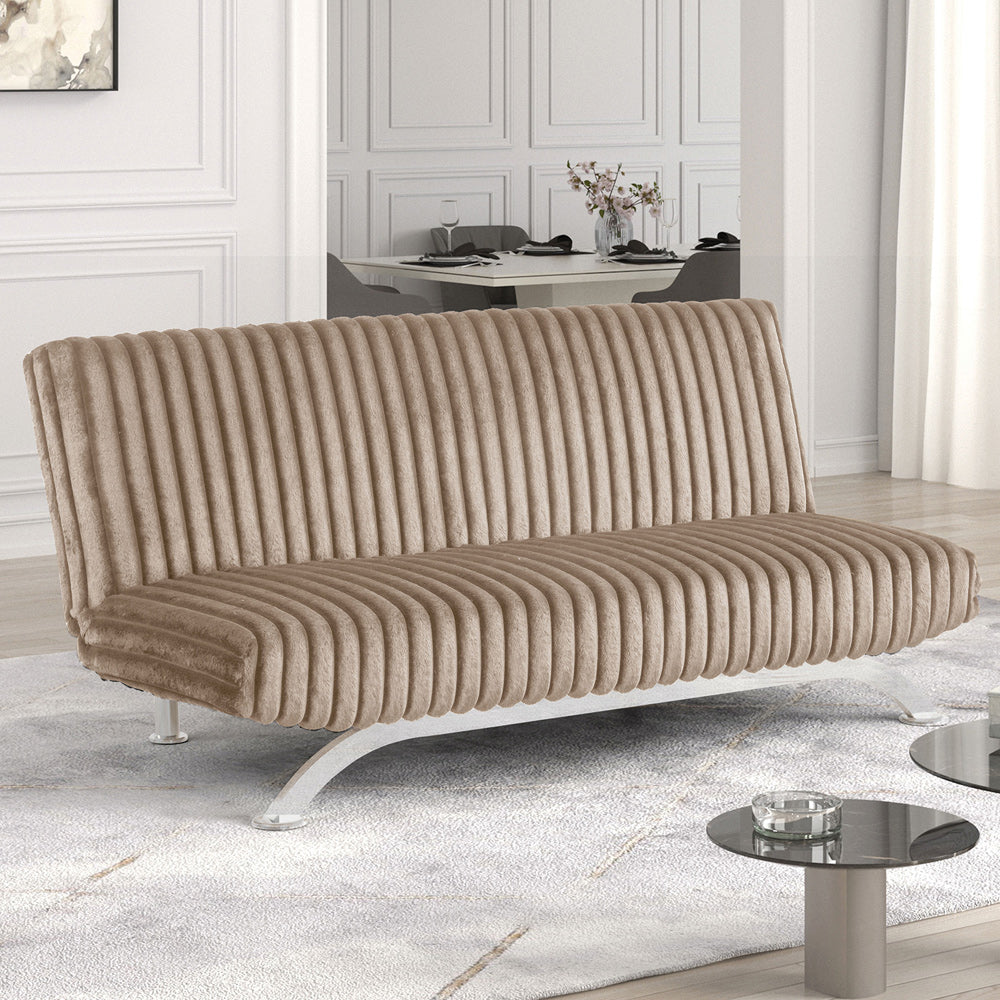 Furniture of America - Villeneuve Futon Sofa Bed in Taupe - FM2906TP View 1