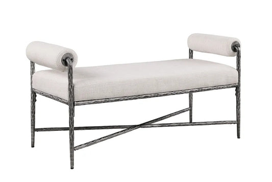 Furniture of America - Vilna - Bench - Gunmetal - FM-AC8033GY-BN-3A view 1