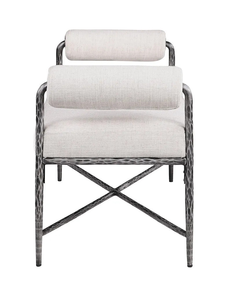 Furniture of America - Vilna - Bench - Gunmetal - FM-AC8033GY-BN-3A view 2