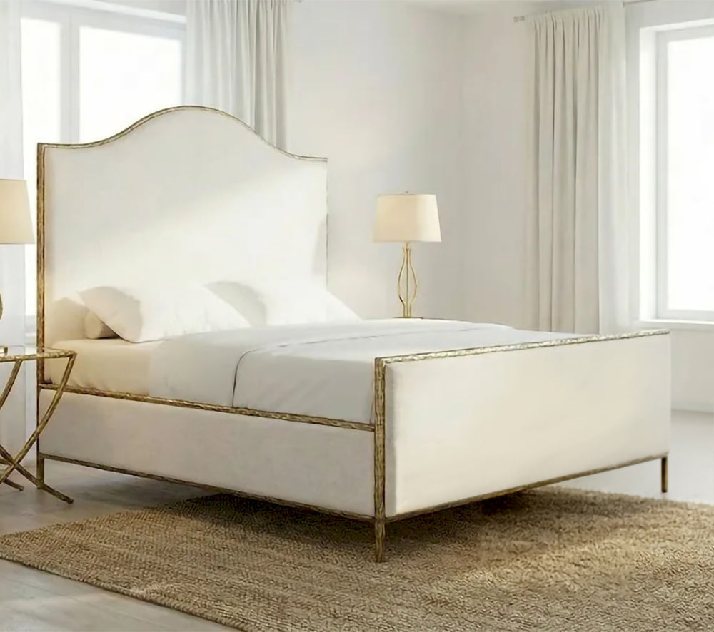 Furniture of America - Vilna - E.King Bed - Matte Gold - FM77001GD-EK-3A view 1