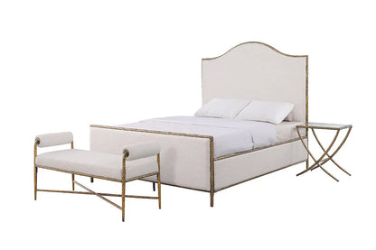 Furniture of America - Vilna - Queen Bed - Matte Gold - FM77001GD-Q-3A view 2