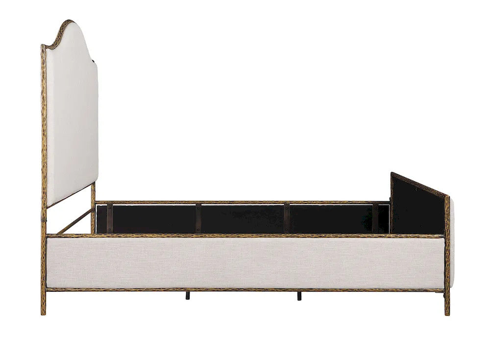 Furniture of America - Vilna - Queen Bed - Matte Gold - FM77001GD-Q-3A view 5