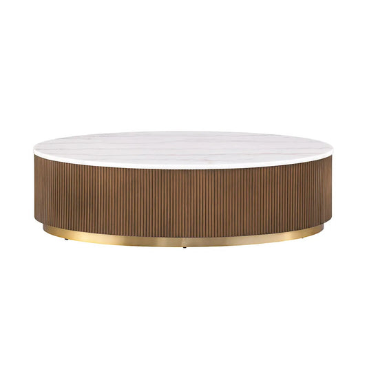 Furniture of America - Virden - Oval Cocktail Table - FM47000BR-CO view 2
