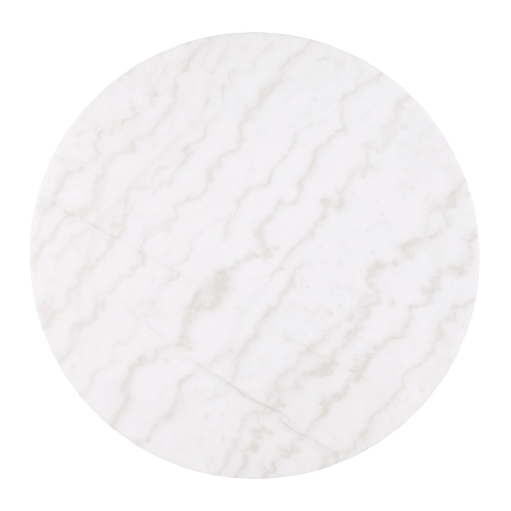 Furniture of America - Virden Round Cocktail Table in Black/White/Gold - FM47000BK-CR View 2