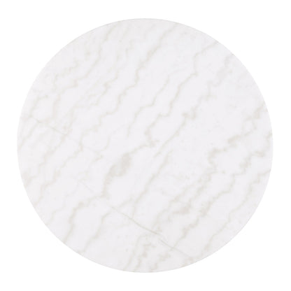 Furniture of America - Virden Round Cocktail Table in Black/White/Gold - FM47000BK-CR View 2