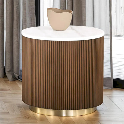 Furniture of America - Virden - Round End Table - FM47000BR-ER view 1