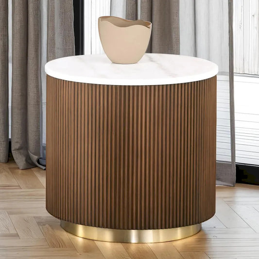 Furniture of America - Virden - Round End Table - FM47000BR-ER view 1