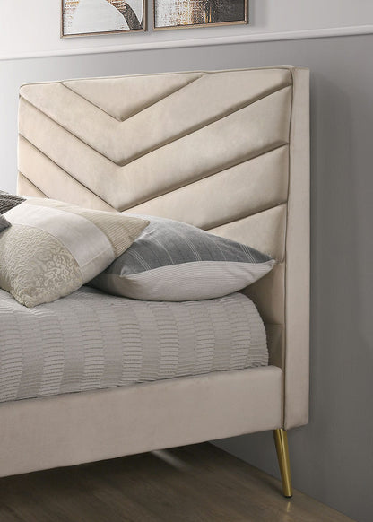 Furniture of America - Vivar Twin Bed in Beige - CM7220BG-T-BED View 3