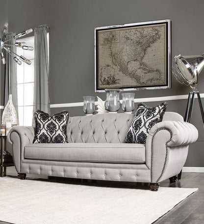 Furniture of America - Viviana Sofa in Gray/Black - SM2291-SF View 1