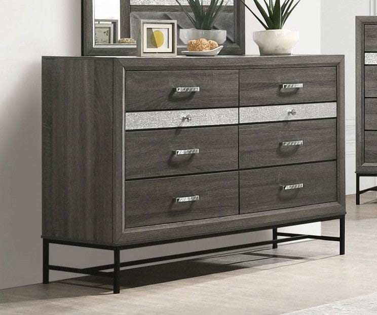 Furniture of America - Voleta Dresser in Gray - FM7212GY-D View 1