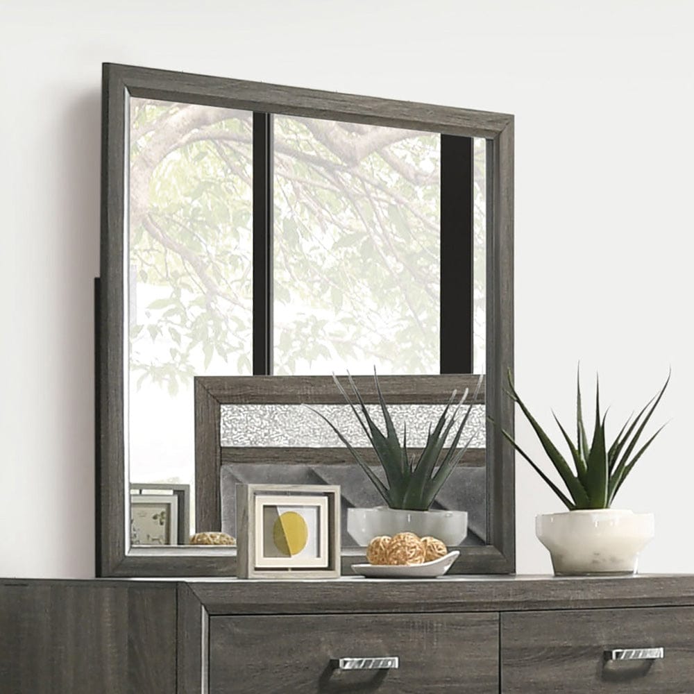 Furniture of America - Voleta Mirror in Gray - FM7212GY-M View 1