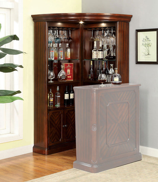 Furniture of America - Voltaire Curio Cabinet in Dark Cherry - CM-CR142-CURIO View 1