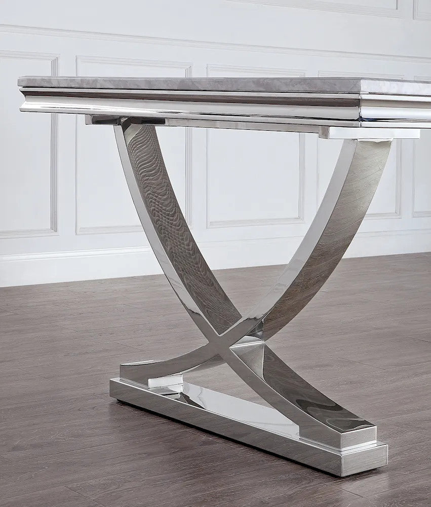 Furniture of America - Wadenswil - 6 Pc. Dining Table Set, Gray Chairs - CM3295T-7PC-AC261GY view 4