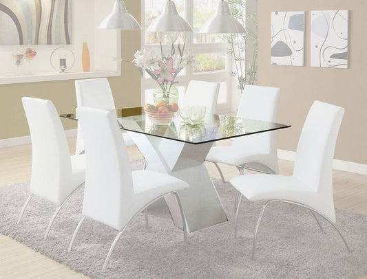 Furniture of America - Wailoa Dining Table in White - CM8370WH-T-TABLE View 1