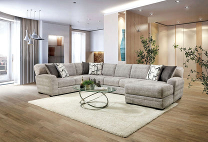 Furniture of America - Walthamstow Sectional in Gray - SM5190-SECT View 1