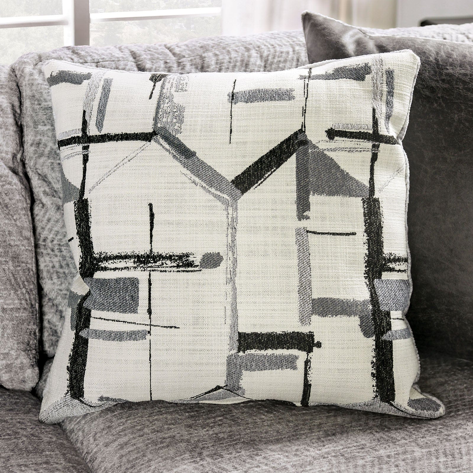 Furniture of America - Walthamstow Sectional in Gray - SM5190-SECT View 4