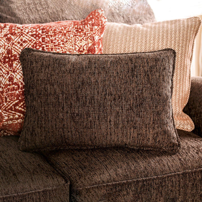 Furniture of America - Wanstead Sectional in Dark Brown/Rust - SM5417-SECT View 5