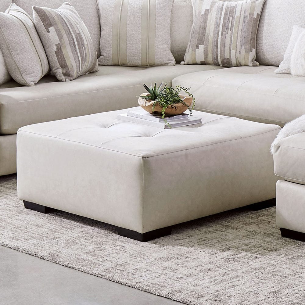 Furniture of America - Warrenton Ottoman in Ivory - SM5170-OT View 1