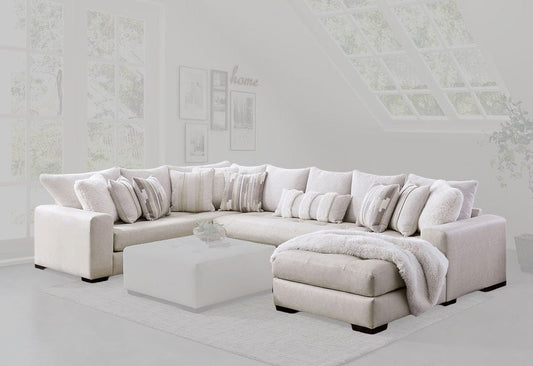 Furniture of America - Warrenton Sectional in Ivory - SM5170-SECT