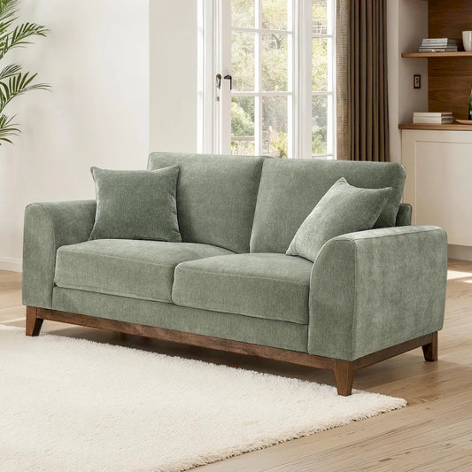 Furniture of America - Watton - Loveseat, Olive Green - FM64008GR-LV view 1