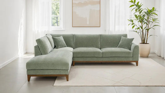 Furniture of America - Watton - Sectional, Left Chaise, Olive Green - FM64008GR-SECT-L view 2