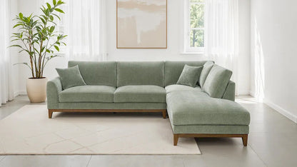 Furniture of America - Watton - Sectional, Right Chaise, Olive Green - FM64008GR-SECT-R view 2