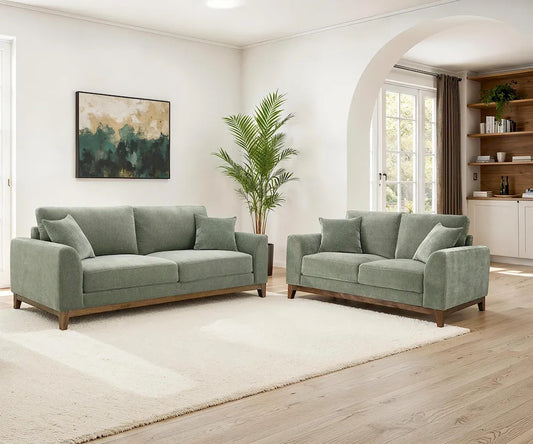 Furniture of America - Watton - Sofa + Loveseat - Olive Green - FM64008GR-2PC view 1