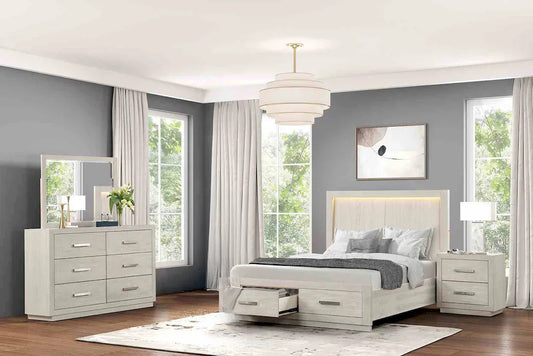 Furniture of America - Wellingborough - 4 Pc. Queen Bedroom Set w/ 2NS - FM7703AK-Q-5PC-2NS view 1