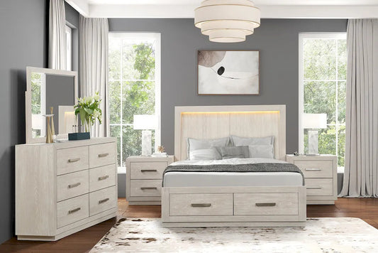 Furniture of America - Wellingborough - 4 Pc. Queen Bedroom Set w/ 2NS - FM7703AK-Q-5PC-2NS view 2