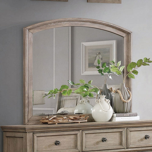 Furniture of America - Wells Mirror in Gray - CM7568M View 1