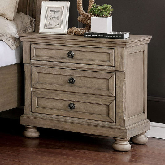 Furniture of America - Wells Nightstand w/ USB in Gray - CM7568N View 1