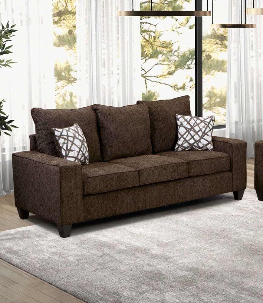 Furniture of America - West Action Sofa in Chocolate - SM7330-SF View 1