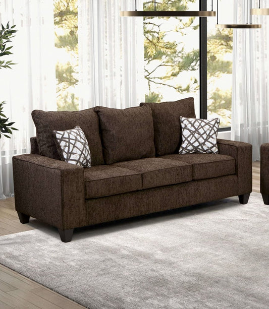 Furniture of America - West Action Sofa in Chocolate - SM7330-SF View 1