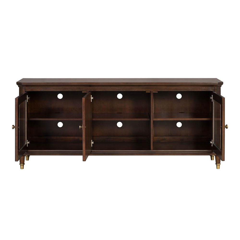 Furniture of America - Westerham 70" TV Stand in Dark Cherry - FM44001CH-TV-70 View 6