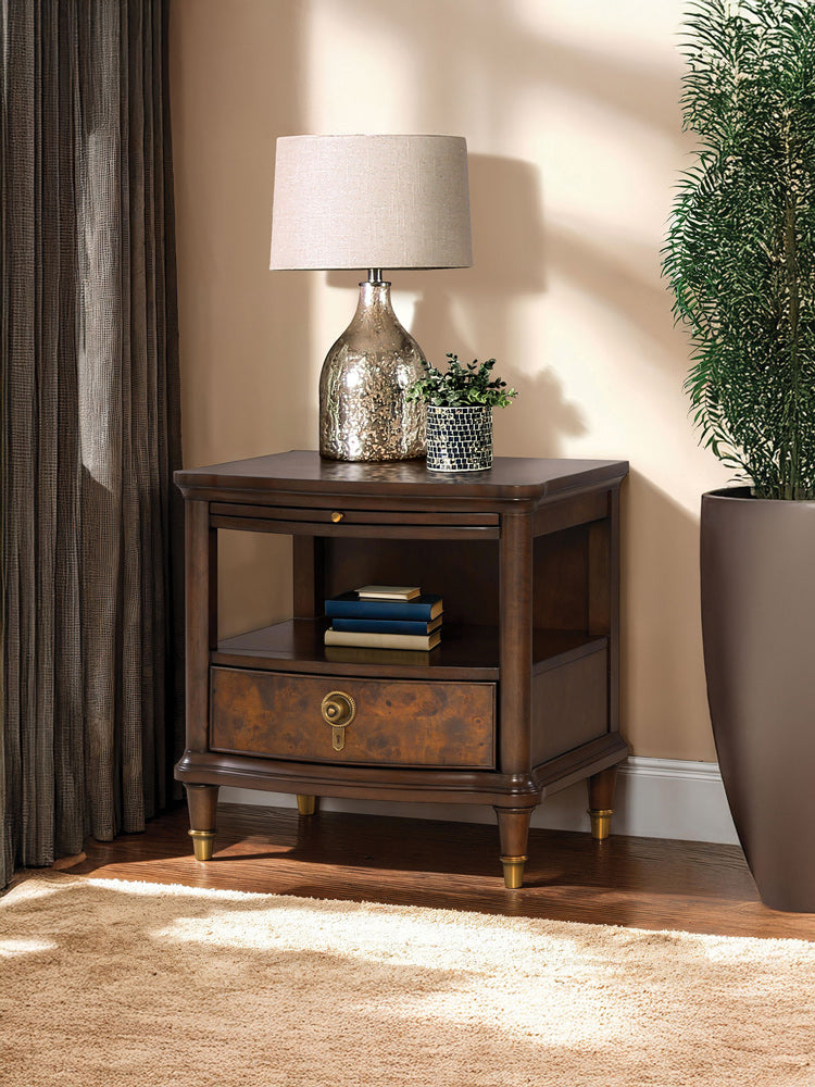 Furniture of America - Westerham End Table w/ LED in Dark Cherry - FM44001CH-E View 1