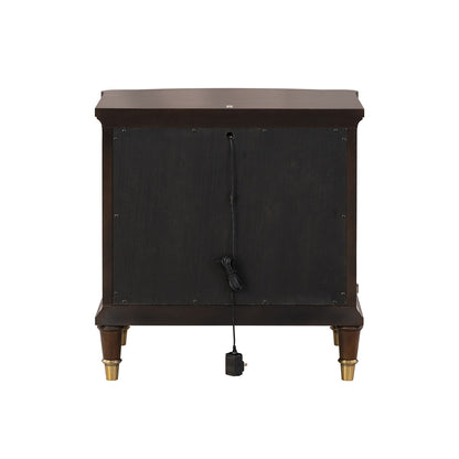 Furniture of America - Westerham End Table w/ LED in Dark Cherry - FM44001CH-E View 5