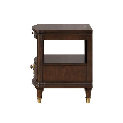 Furniture of America - Westerham End Table w/ LED in Dark Cherry - FM44001CH-E View 6