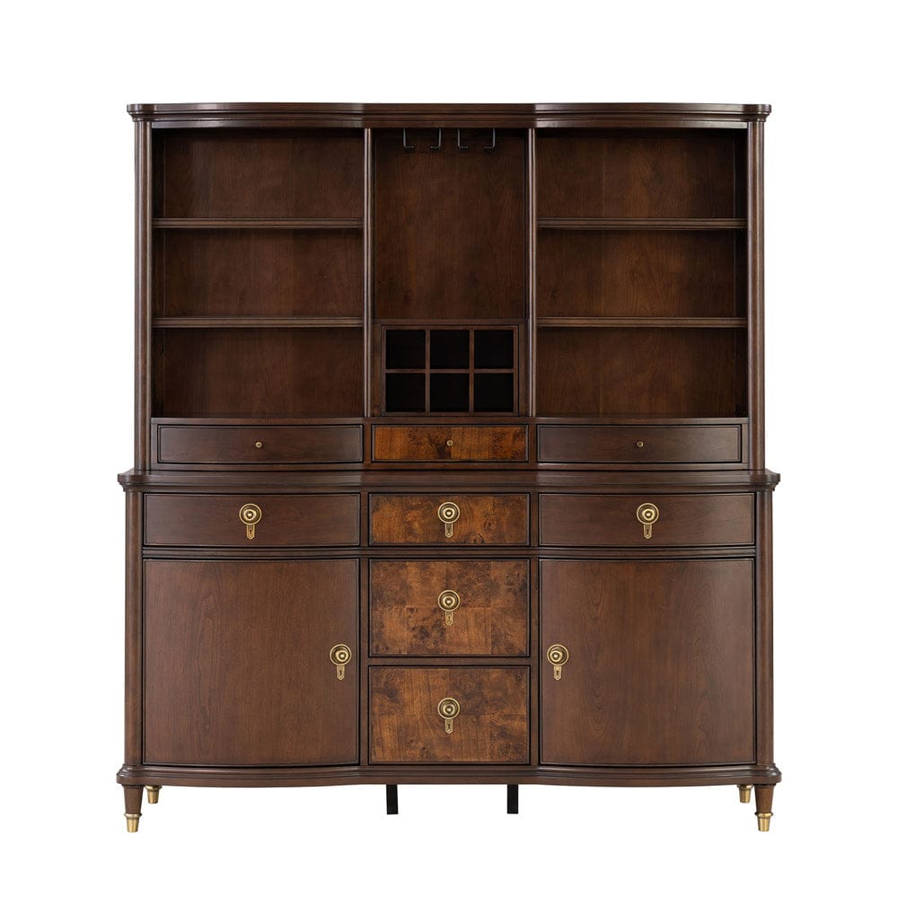 Furniture of America - Westerham Hutch & Buffet in Dark Cherry - FM34001CH-HB-SET View 1
