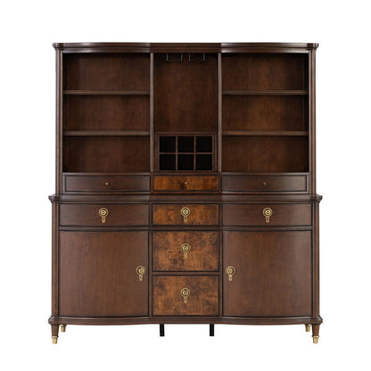 Furniture of America - Westerham Hutch & Buffet in Dark Cherry - FM34001CH-HB-SET View 1
