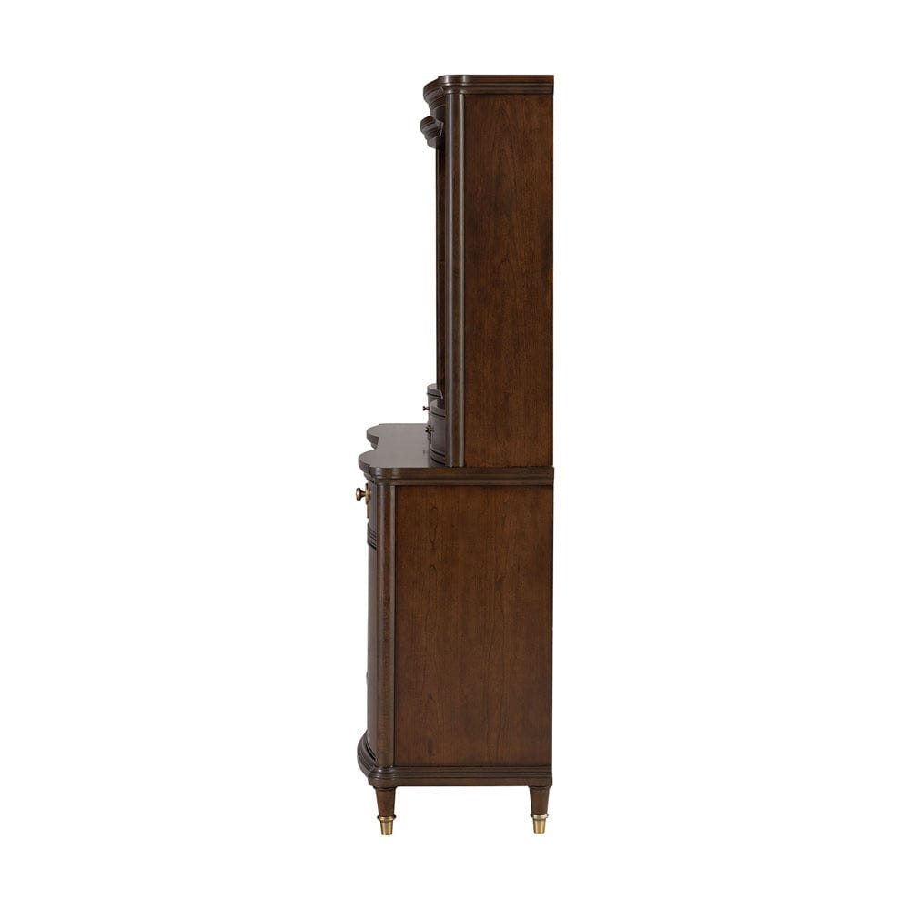 Furniture of America - Westerham Hutch & Buffet in Dark Cherry - FM34001CH-HB-SET View 3