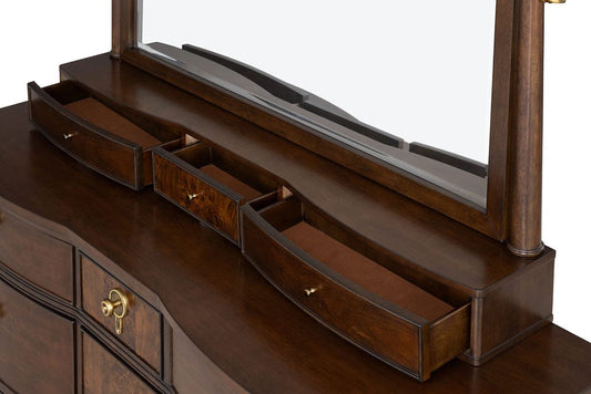 Furniture of America - Westerham Mirror in Dark Cherry - FM74001CH-M View 2