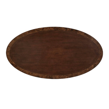 Furniture of America - Westerham Oval Cocktail Table in Dark Cherry - FM44001CH-CO View 4