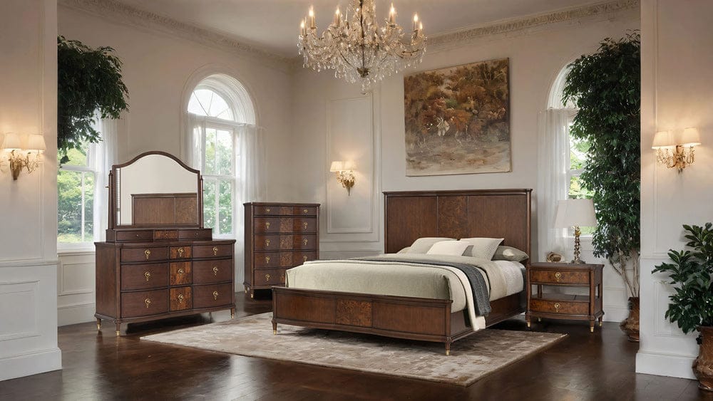 Furniture of America - Westerham Queen Bed in Dark Cherry - FM74001CH-Q-BED View 3