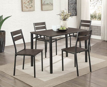 Furniture of America - Westport 5 Pc. Dining Table Set in Antique Brown/Black - CM3920T-5PK View 1