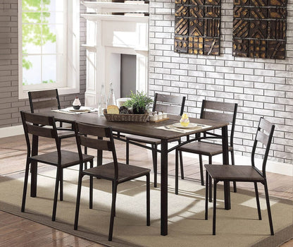 Furniture of America - Westport 7 Pc. Dining Table Set in Antique Brown/Black - CM3920T-7PK View 1